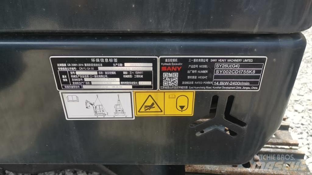 Sany SY 26 U Minigraafmachines < 7t