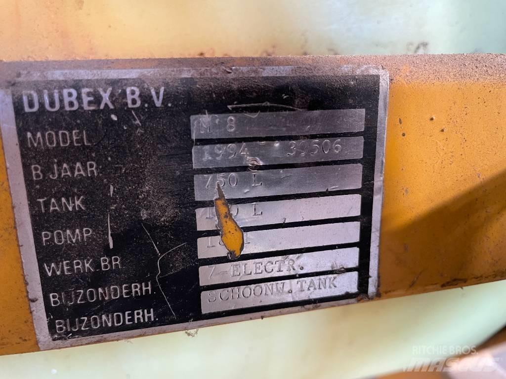 Dubex Tank in frame Gedragen spuitmachines