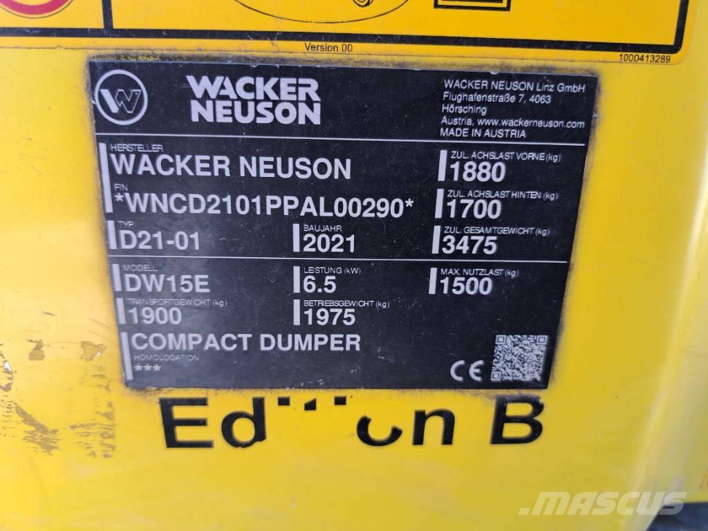 Wacker Neuson DW15e Mini Dumpers