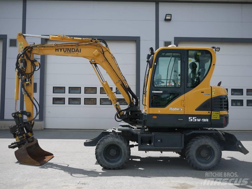 Hyundai R 55W-9A Wielgraafmachines
