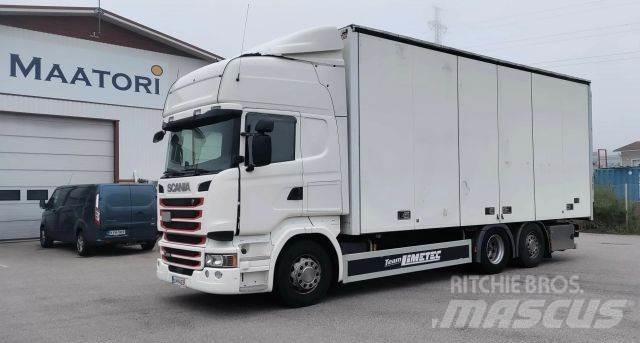 Scania R 490 6x2 Bakwagens met gesloten opbouw