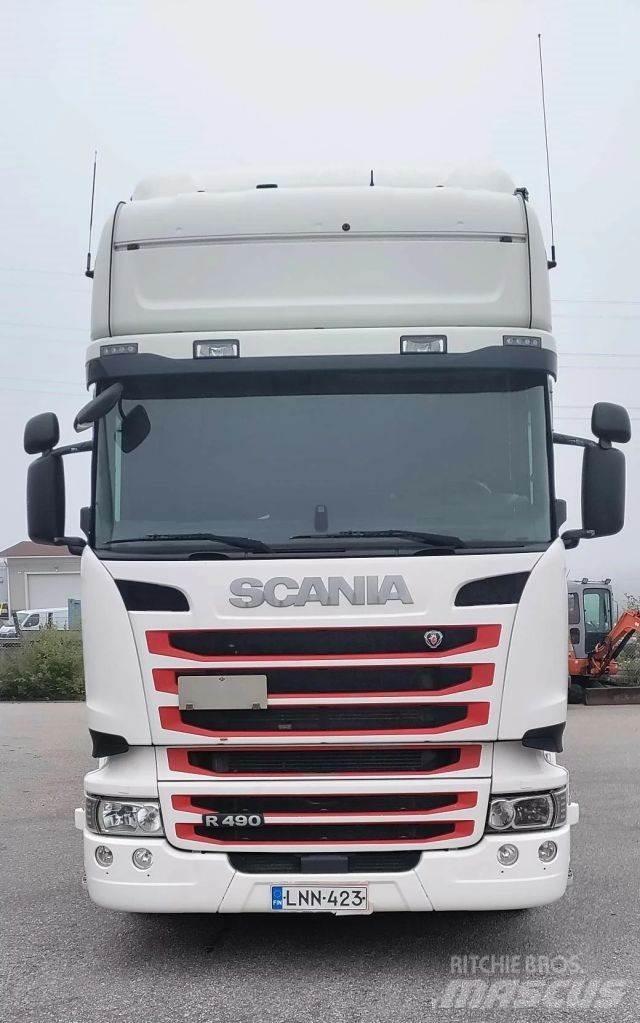 Scania R 490 6x2 Bakwagens met gesloten opbouw