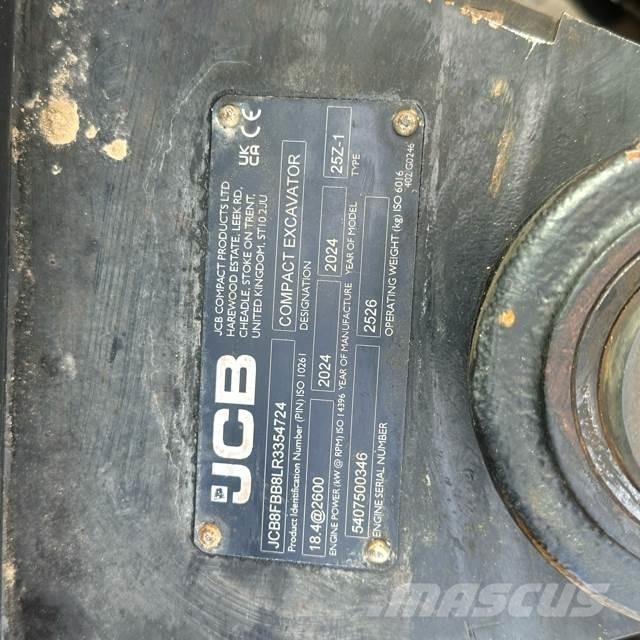 JCB 25Z-1 Minigraafmachines < 7t