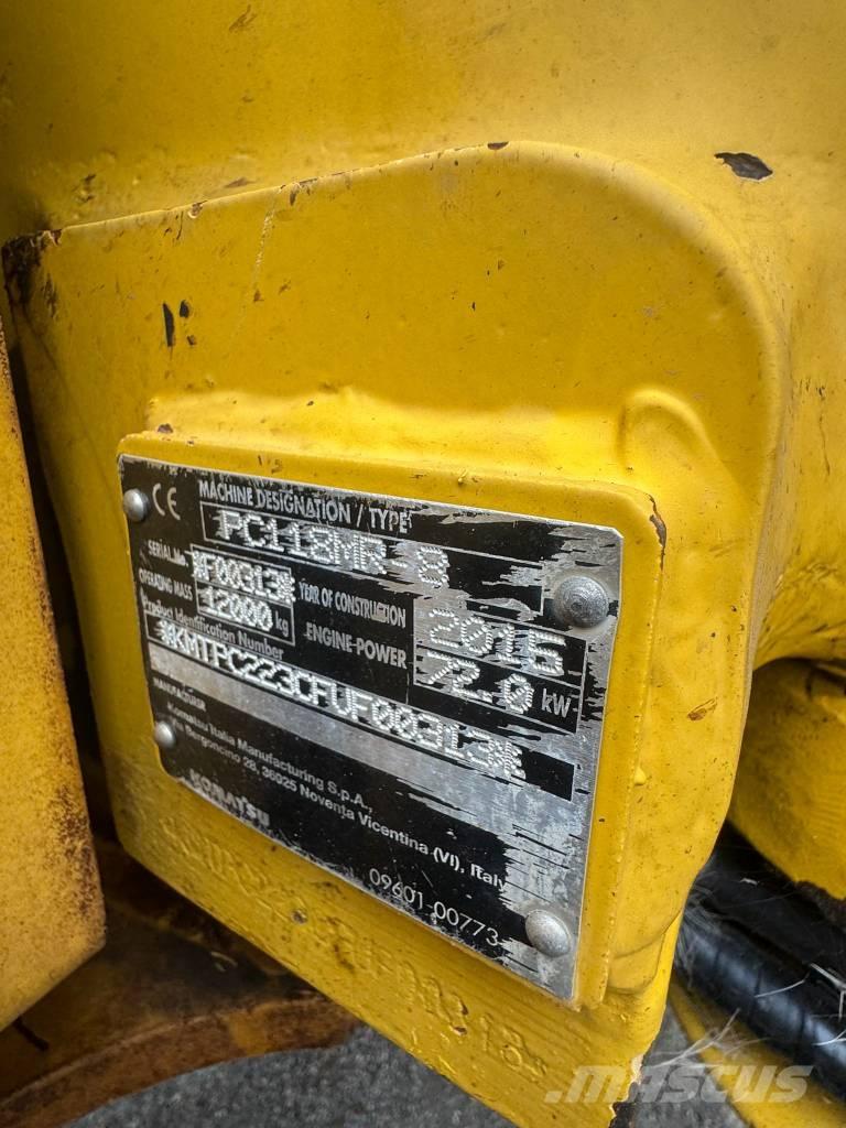 Komatsu PC 118 MR-8 Rupsgraafmachines