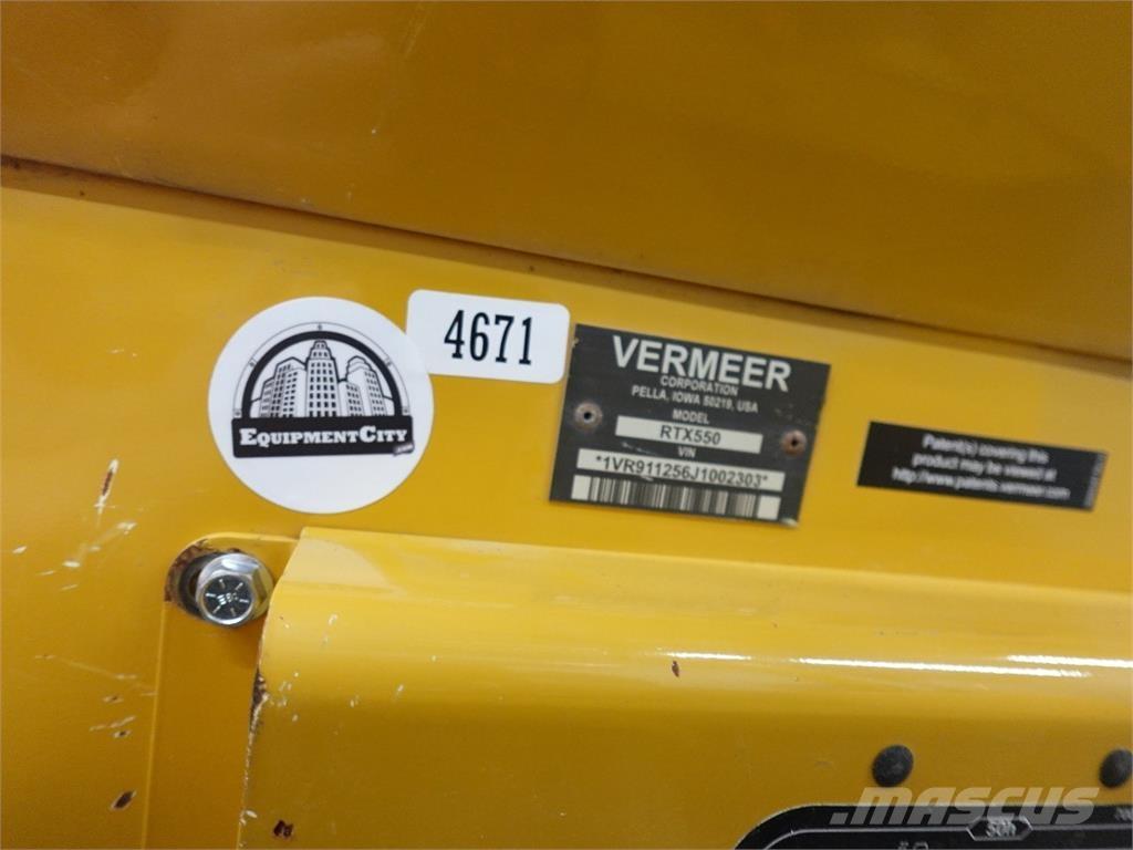 Vermeer RTX550 Sleuvengravers