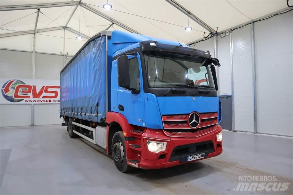 Mercedes-Benz ANTOS 1824 Schuifzeilopbouw
