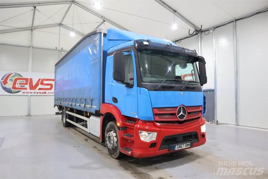 Mercedes-Benz ANTOS 1824 Schuifzeilopbouw