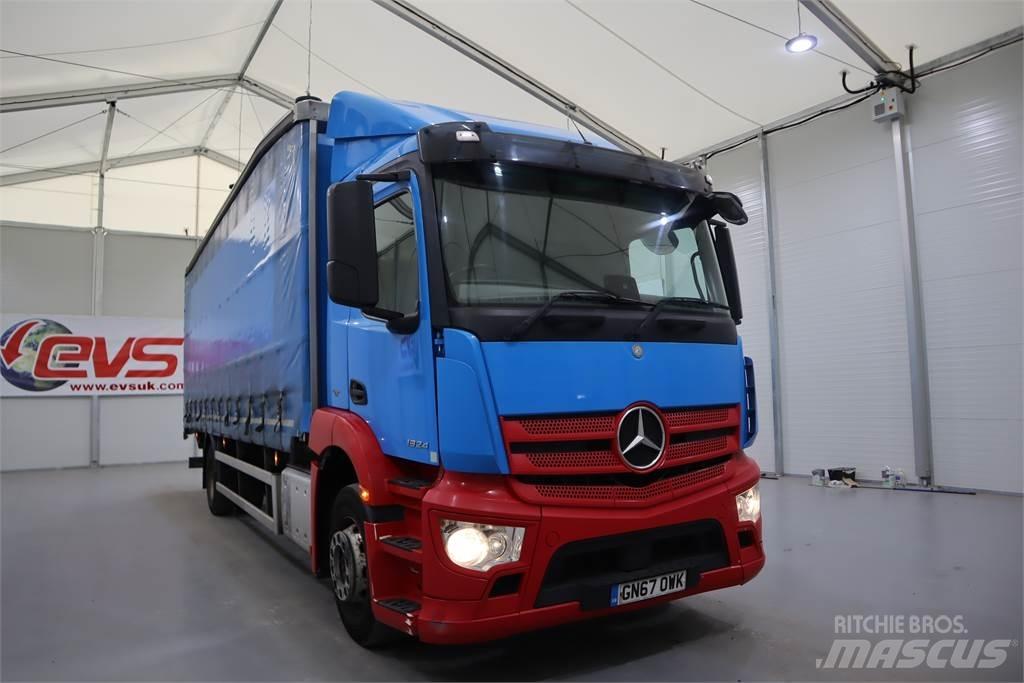 Mercedes-Benz ANTOS 1824 Schuifzeilopbouw