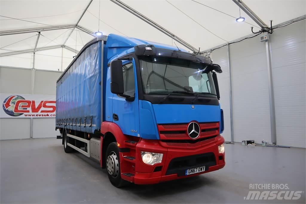 Mercedes-Benz ANTOS 1824 Schuifzeilopbouw