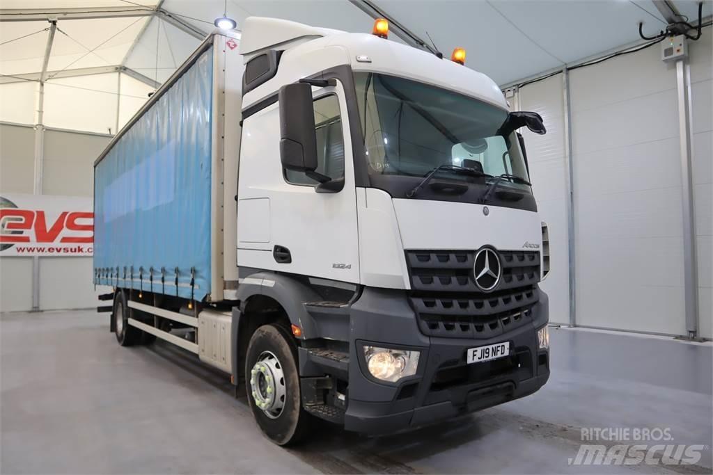 Mercedes-Benz Arocs 1824 Schuifzeilopbouw