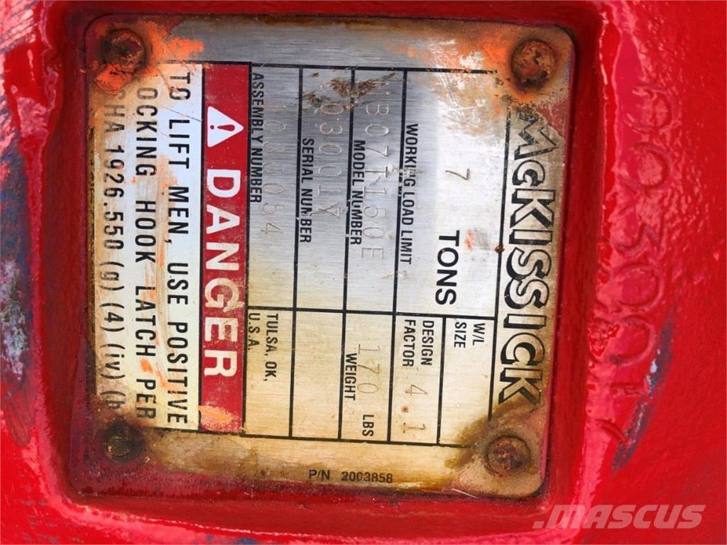  McKissick Kranen onderdelen en gereedschap