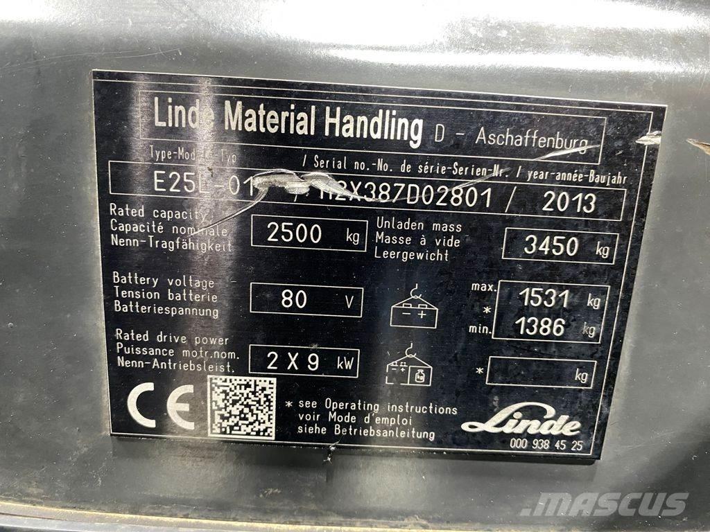 Linde E25L Heftrucks overige