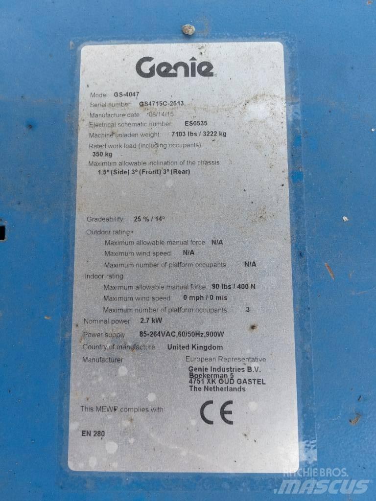 Genie GS4047 Schaarhoogwerkers