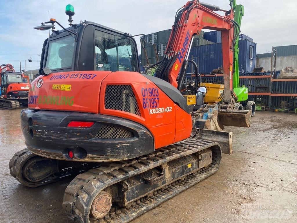 Kubota KX 080-4 Midigraafmachines 7t - 12t
