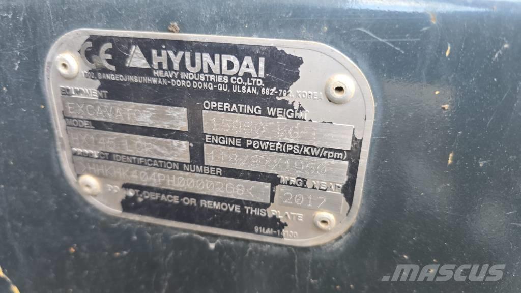 Hyundai HX 145 LCR Rupsgraafmachines