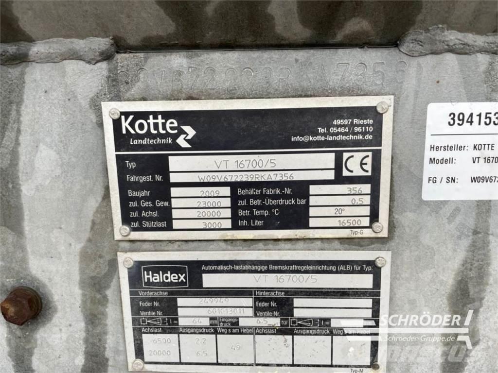 Kotte VT 16700 Mesttank