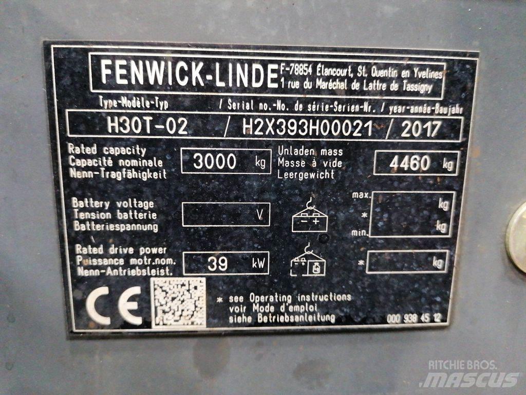 Linde H30T-02 LPG heftrucks