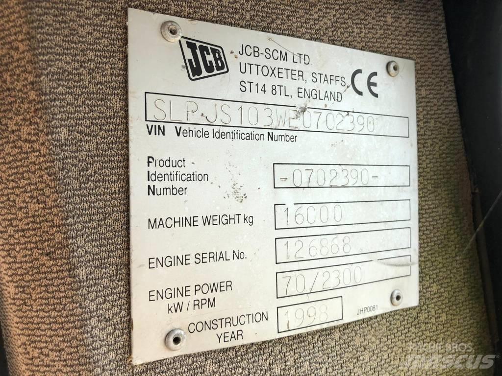 JCB JS 103 FOR PARTS Rupsgraafmachines