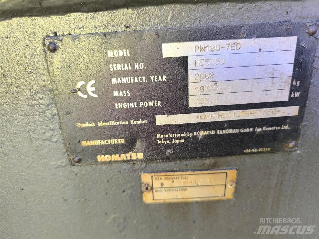 Komatsu PW 180-7 Wielgraafmachines
