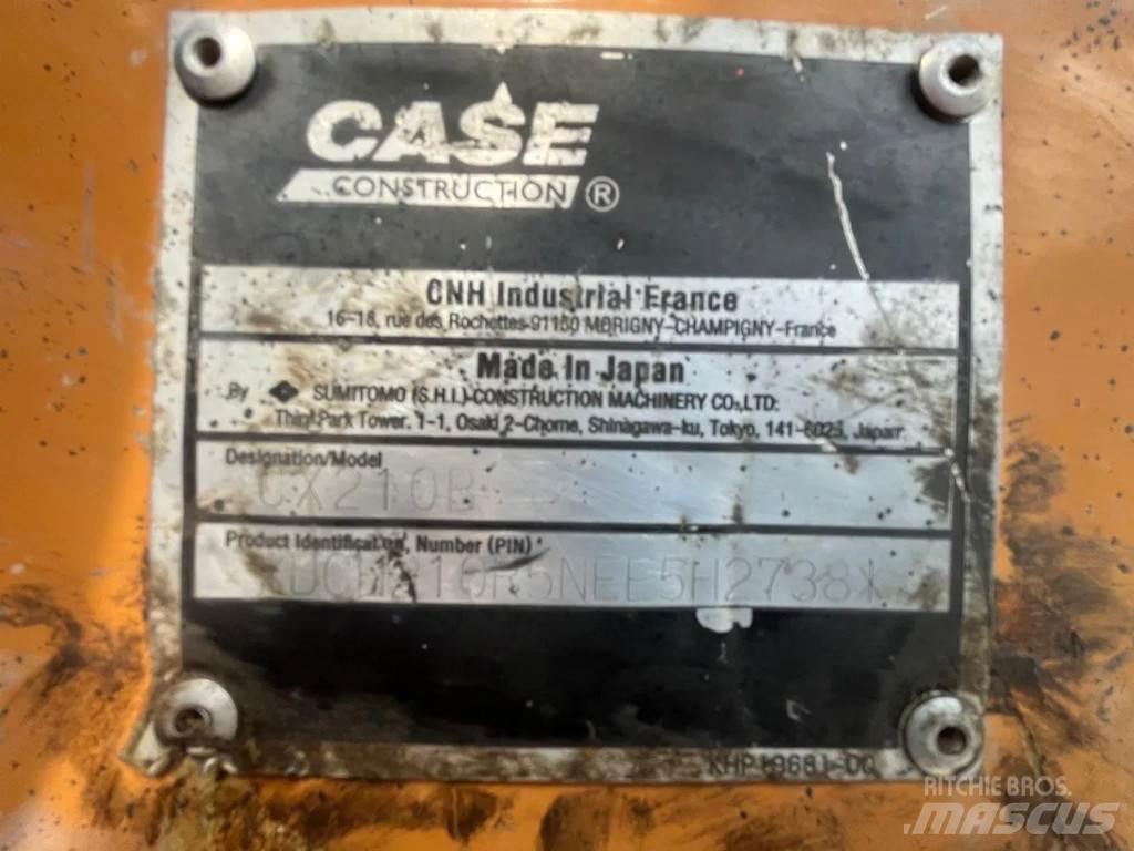 CASE CX210B Rupsgraafmachines
