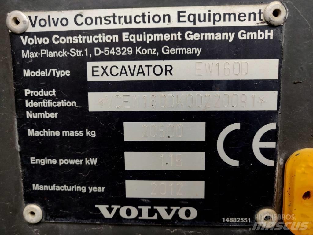 Volvo EW 160 D Wielgraafmachines