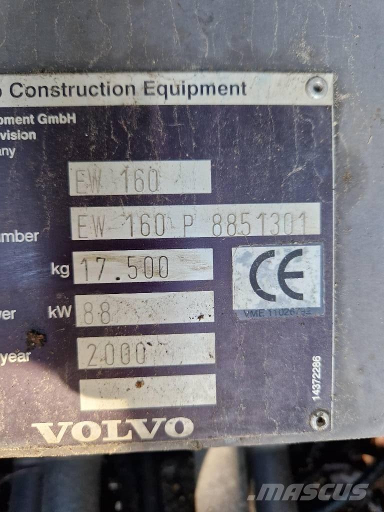 Volvo EW 160 Wielgraafmachines