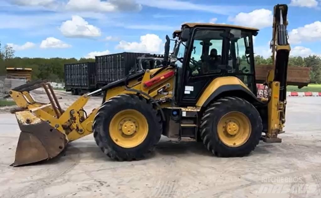 CAT 444 E 4x4 Graaf-laadcombinaties