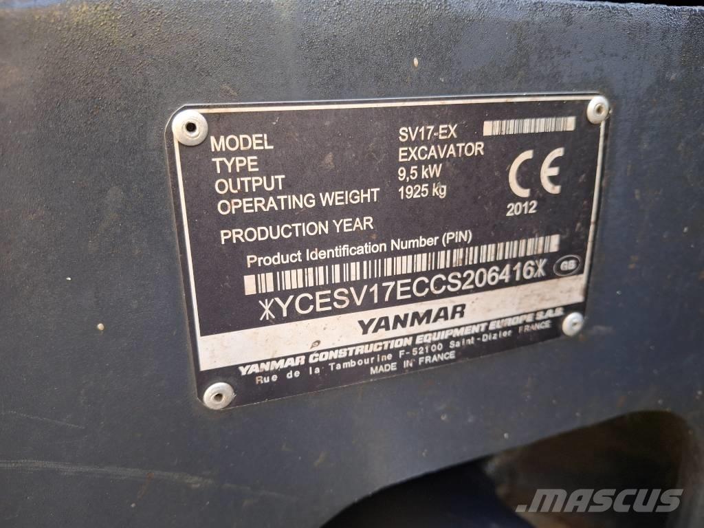 Yanmar SV 17 EX Minigraafmachines < 7t