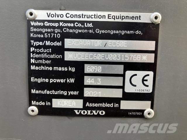 Volvo EC 60 E Rupsgraafmachines