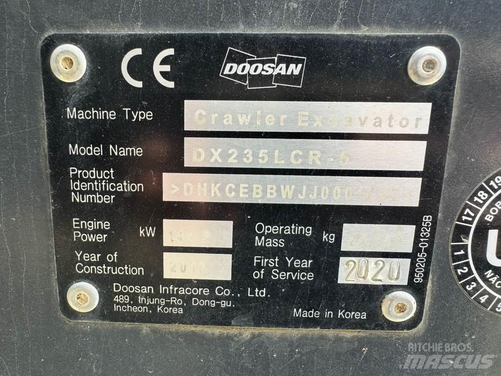 Doosan DX235LCR-5 Rupsgraafmachines