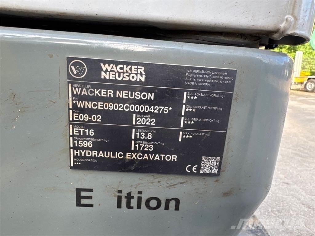 Wacker Neuson ET16 Rupsgraafmachines