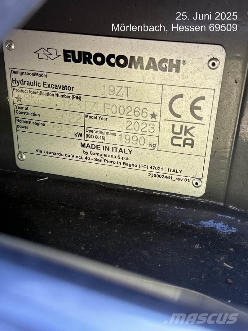 Eurocomach 19ZT Minigraafmachines < 7t