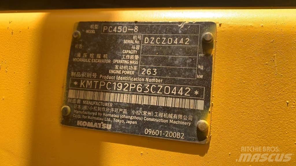 Komatsu PC450 Rupsgraafmachines