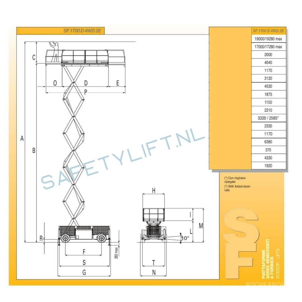 Airo SF 1700 D Schaarhoogwerkers