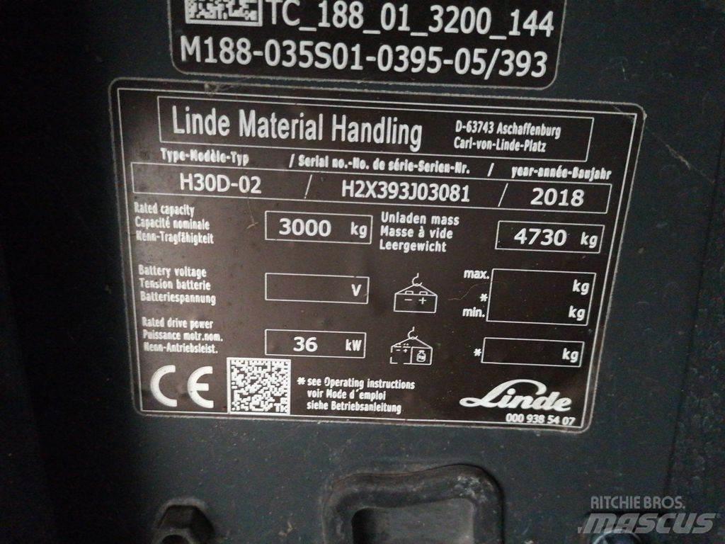 Linde H30D-02 Diesel heftrucks