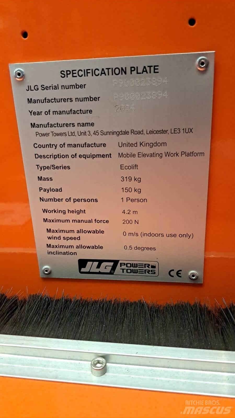 JLG Ecolift2.2 Andere liften en hoogwerkers