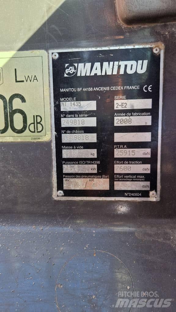 Manitou MT 1435 HSL Verreikers