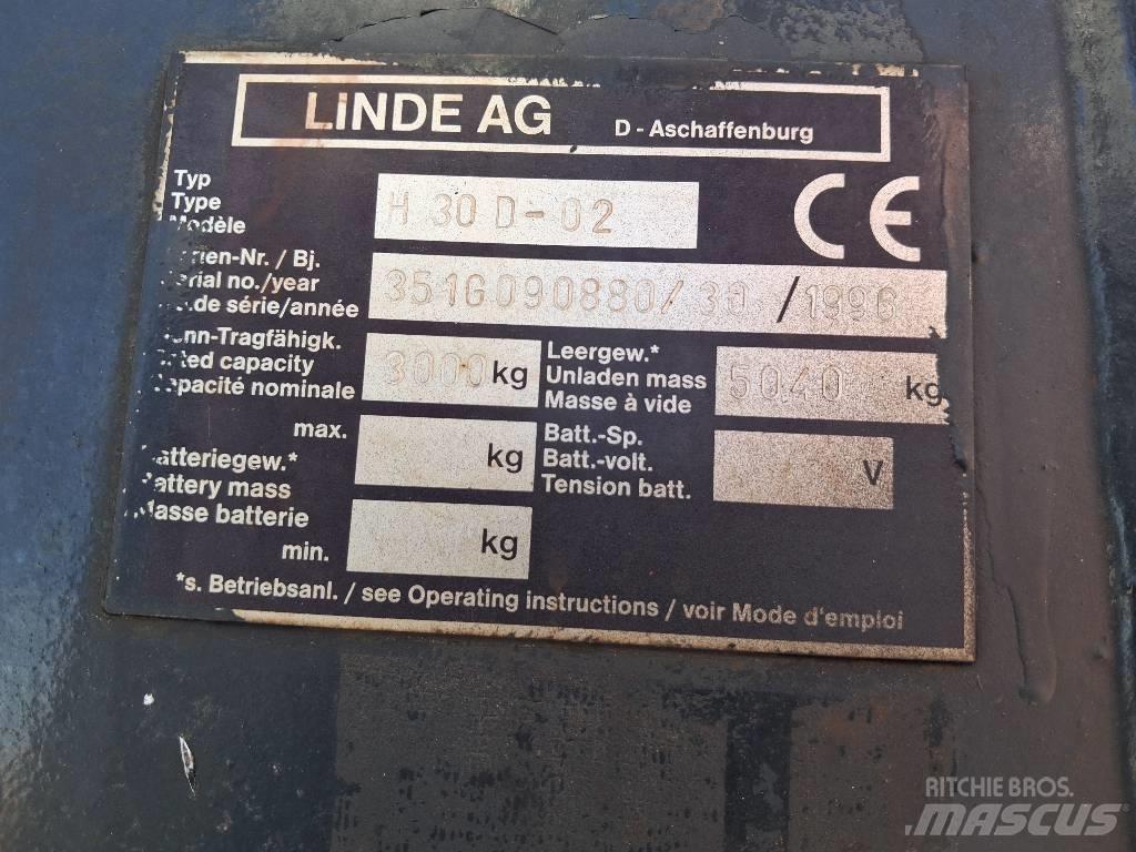 Linde H 30 D Diesel heftrucks