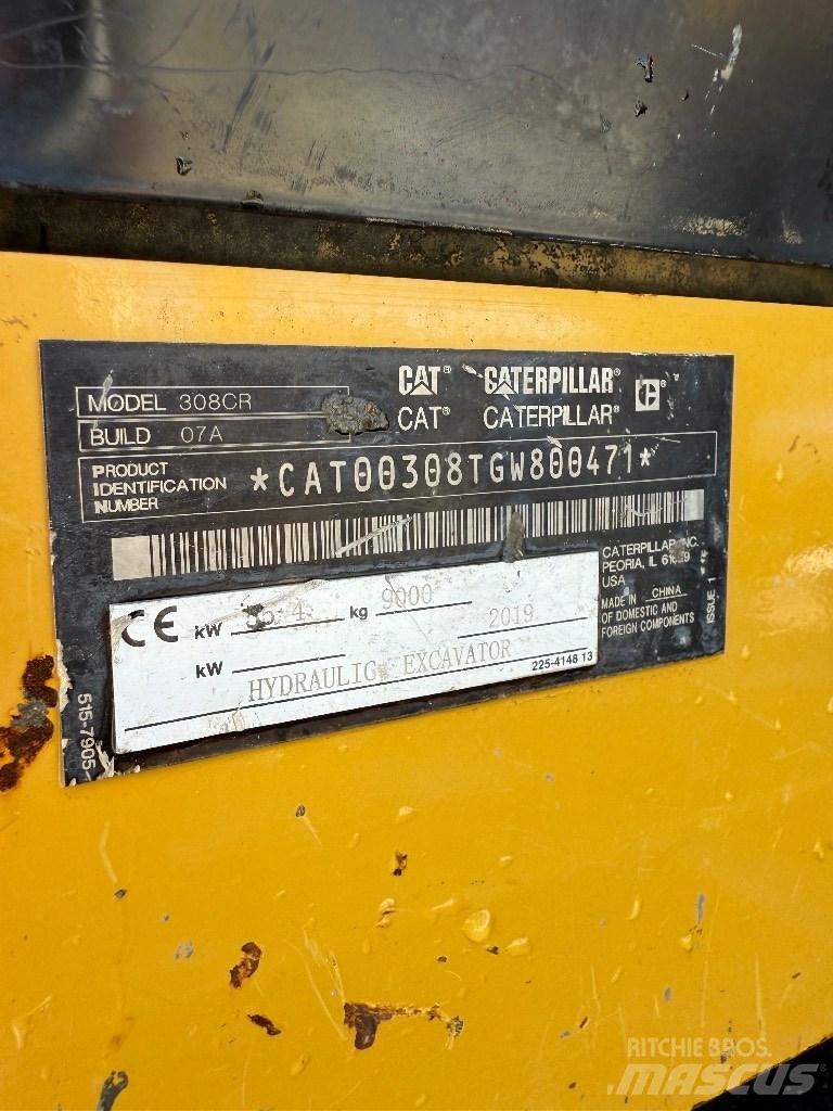 CAT 308 CR Midigraafmachines 7t - 12t