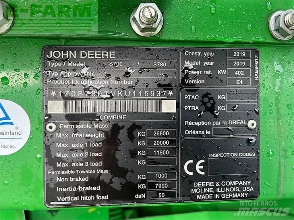 John Deere s 780i Maaidorsmachines