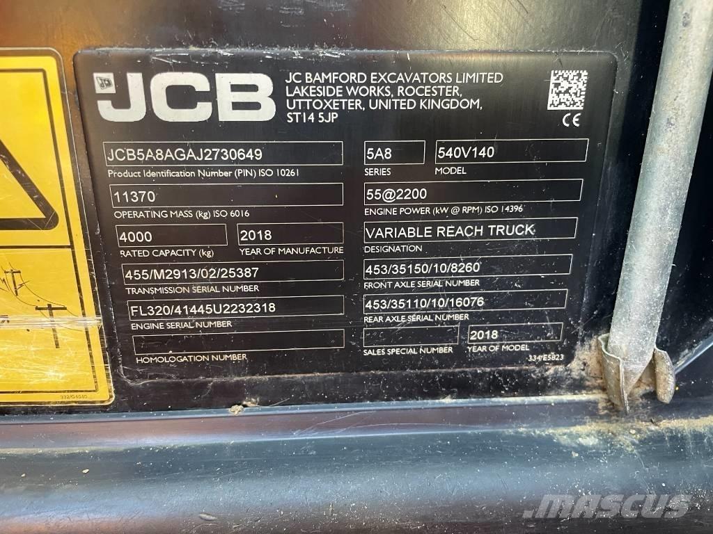 JCB 540-140 Verreikers