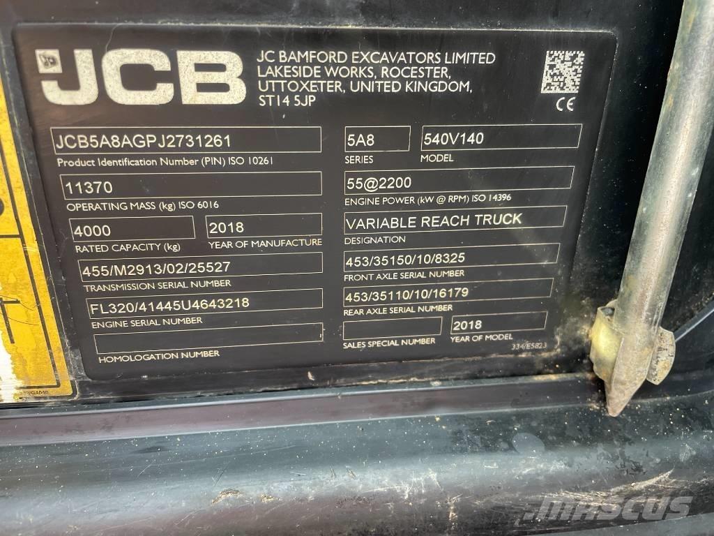 JCB 540-140 Verreikers