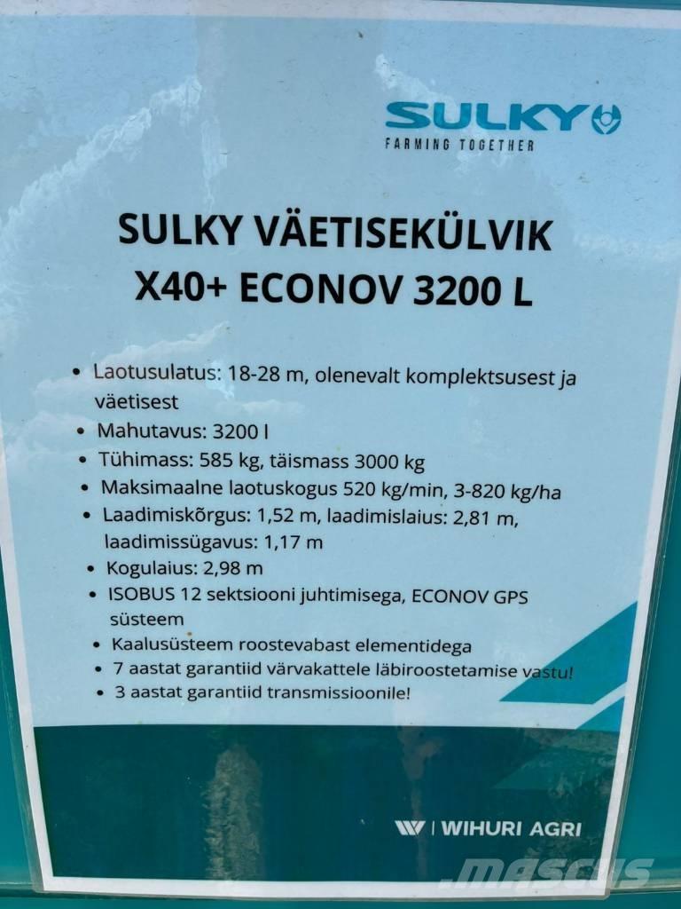 Sulky X 40+ Econov Kunstmeststrooiers