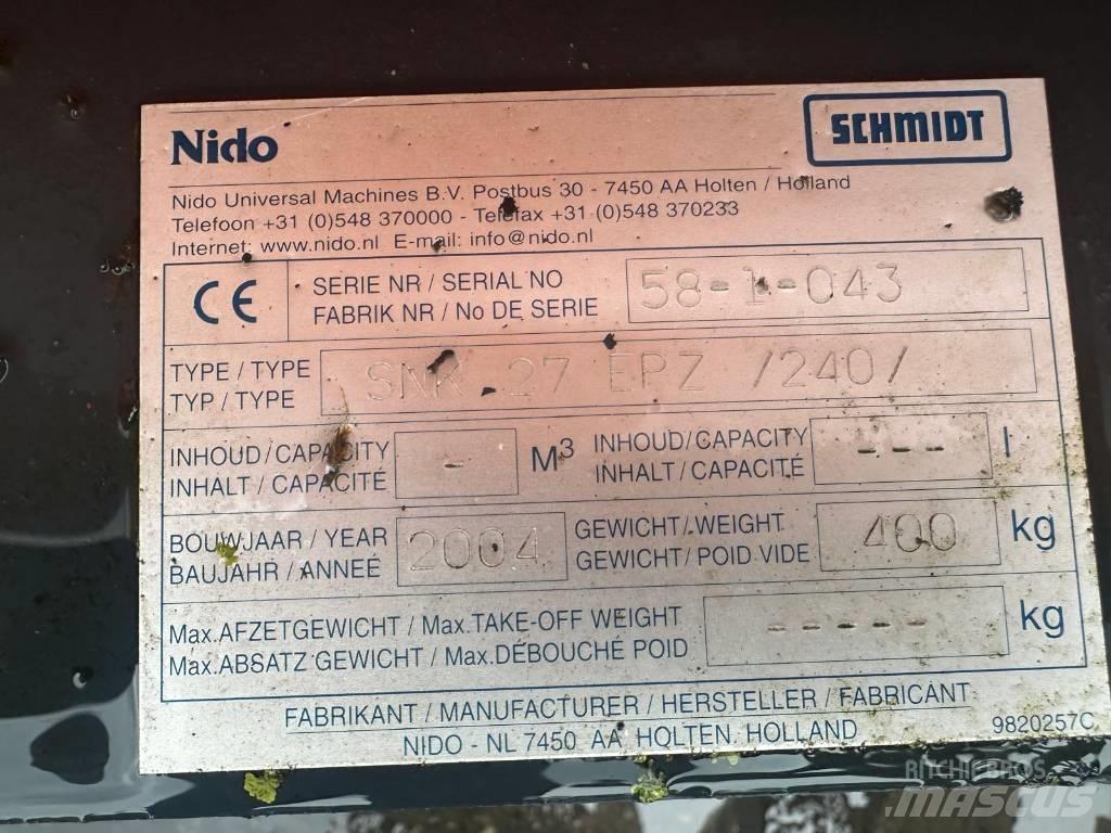 Nido SNK27 EPZ 240 Sneeuwschuivers en -ploegen