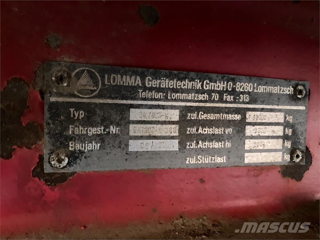 Lomma DK 1802-K Overige aanhangers