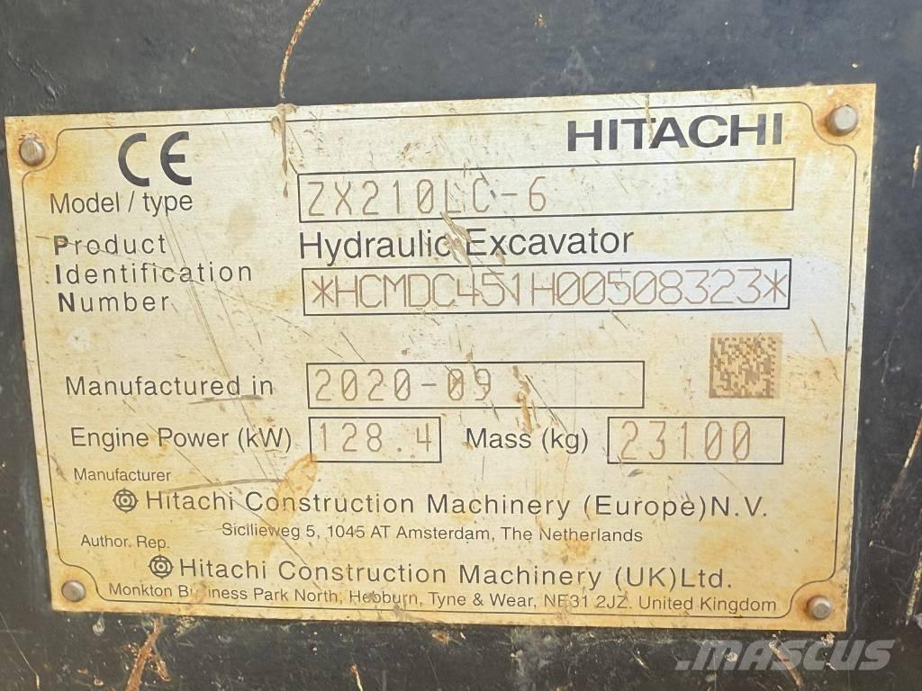 Hitachi ZX 210 LC-6 Rupsgraafmachines