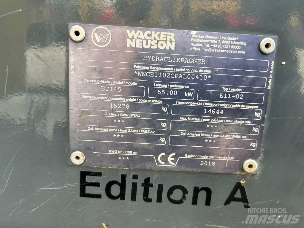 Wacker Neuson ET 145 Rupsgraafmachines