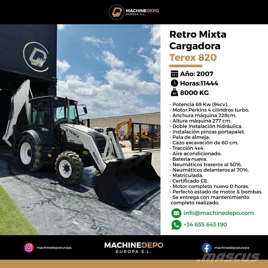 Terex 820 Graaf-laadcombinaties