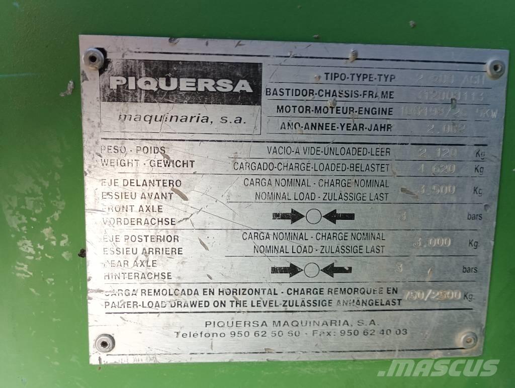 Piquersa 2500 ACH Mini Dumpers