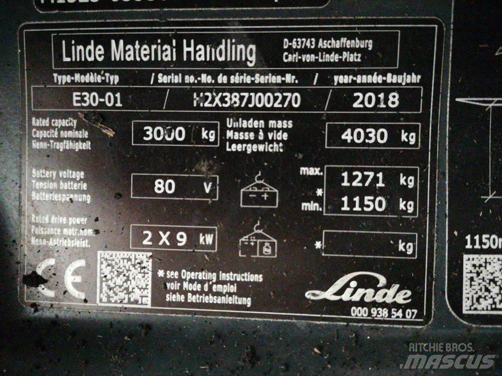 Linde E30-01 Elektrische heftrucks